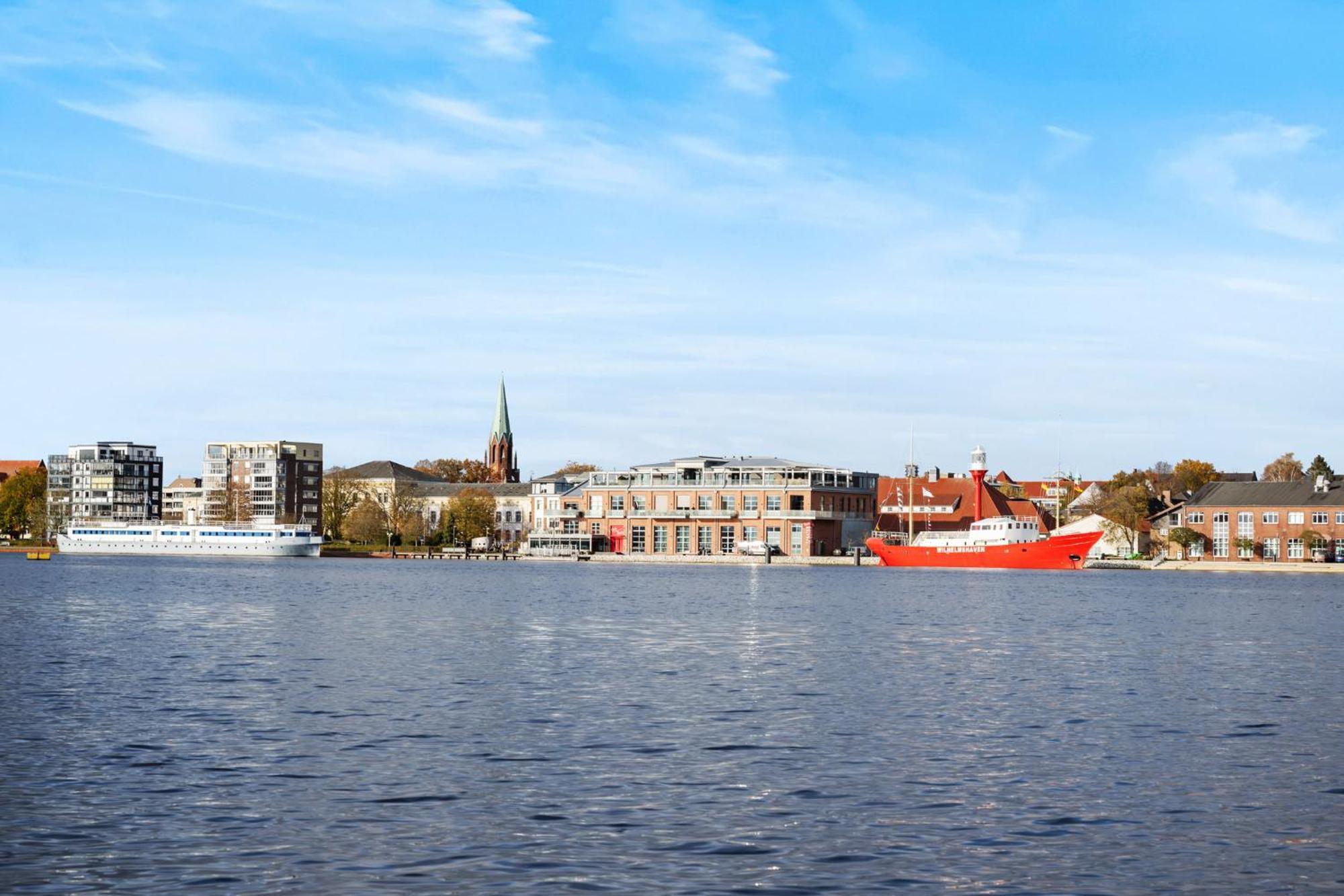 Strand-Apartment, Strandkorb, Meeresrauschen, Parkplatz ヴィルヘルムスハーフェン エクステリア 写真