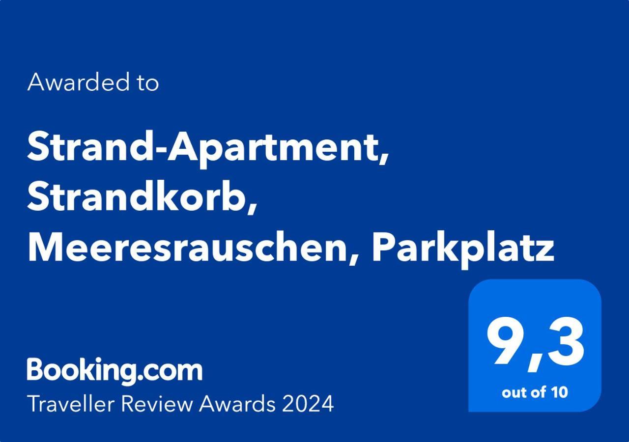Strand-Apartment, Strandkorb, Meeresrauschen, Parkplatz ヴィルヘルムスハーフェン エクステリア 写真